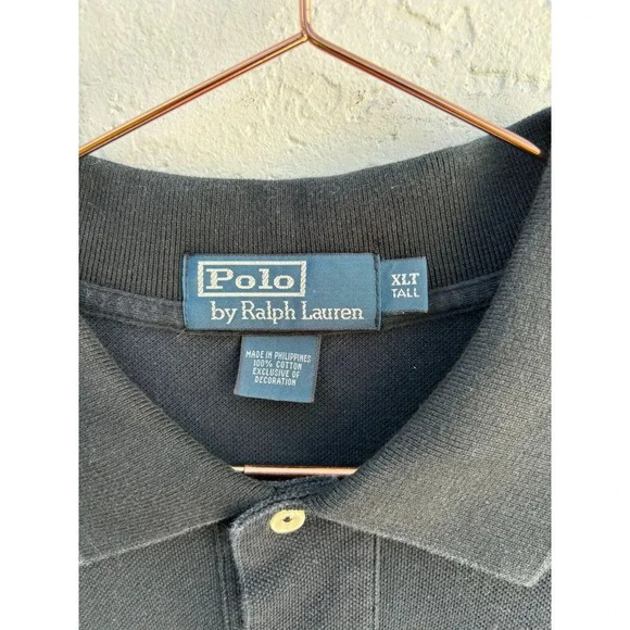 Polo Ralph Lauren Mens Pullover Collared Short Sleeve Polo Shirt Navy Sz XL - Picture 4 of 7